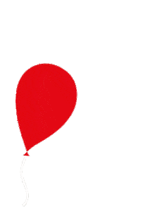 Happy Red Balloon Sticker by sterossetti