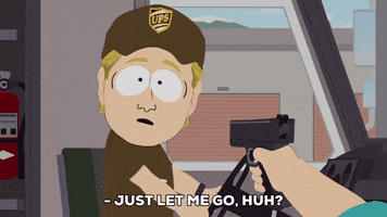 scared gun GIF by South Park 