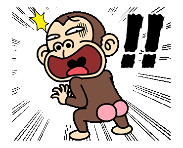 Monkey Funnymonkey Sticker by David V Golden