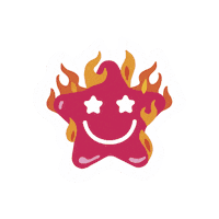 Angry On Fire Sticker by Lashilé Beauty