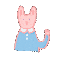 Monya2410 smile sleepy rabbit 토끼 Sticker