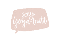 fun yoga bubble compliment sprechblase Sticker