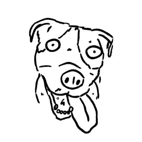 Thinking Of You Dog GIF by butpoorlydrawn