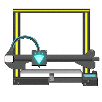 Create 3D Printer Sticker by Purely Imagined