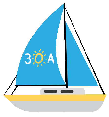 Sailing Sailboat Sticker by 30A