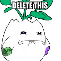 Delete Take The Money Sticker by Magic Eden