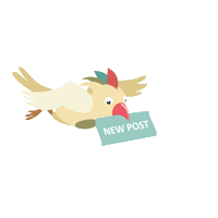 Bird New Post Sticker by petsXL