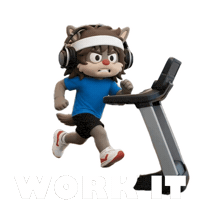 Working Out Work It Sticker