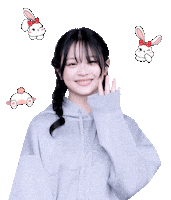 Rabbit Love Sticker by koreadispatch