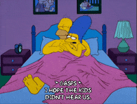 snuggling homer simpson GIF