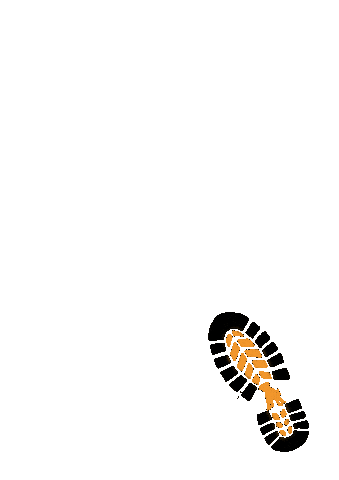 JuleWandert giphyupload hiking boots wandern Sticker