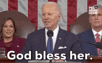 God Bless Her Joe Biden GIF by PBS NewsHour