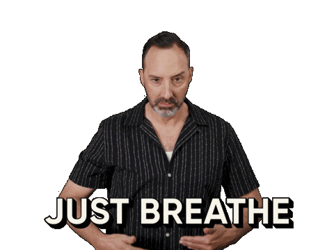 Just Breathe Sticker by Tony Hale