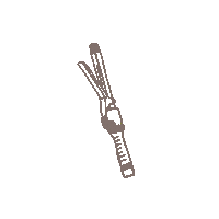 Bridalbynatalie curling iron curlingiron bridal by natalie hairstylingtools Sticker