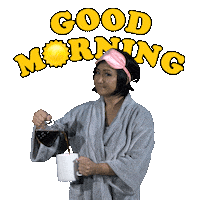 Good Morning Coffee Sticker by Hello All