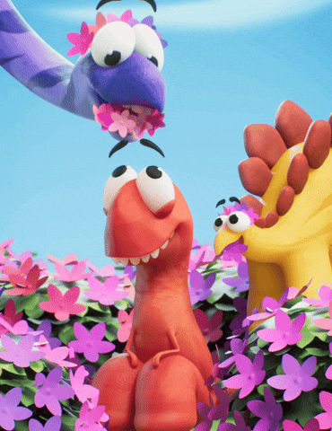 Flowers Getting Ready GIF by Claynosaurz