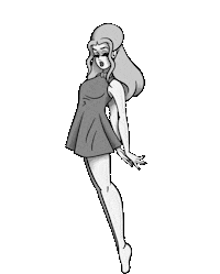jenniferelderart ghost spooky 60s pinup Sticker