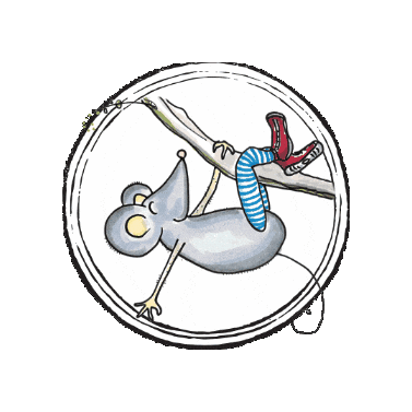 Red Shoes Mouse Sticker