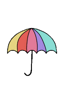 moreth4nwords rain umbrella raining rainy day Sticker
