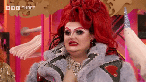 Drag Race Surprise GIF by BBC Three