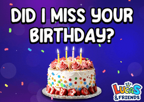 Happy Birthday GIF by Lucas and Friends by RV AppStudios