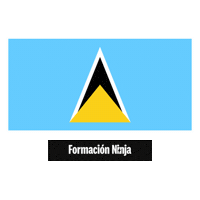 Santa Lucia Flag Sticker by Formación Ninja