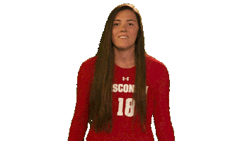 Wisconsin Volleyball Yes Sticker by Wisconsin Badgers