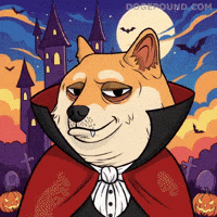 Shiba Inu Halloween GIF by Doge Pound