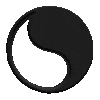 Yin Yang Spinning Sticker by Free & Easy