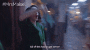 Rachel Brosnahan Reaction GIF by The Marvelous Mrs. Maisel