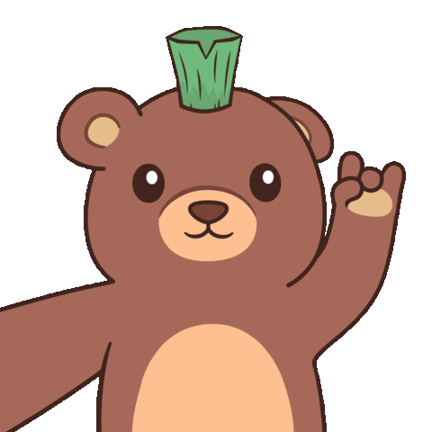 Rocking Out Lets Go Sticker by BEARISH