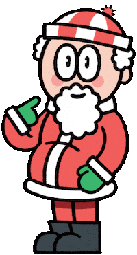 Christmas Santa Sticker by T. L. McBeth