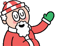 Christmas Santa Sticker by T. L. McBeth