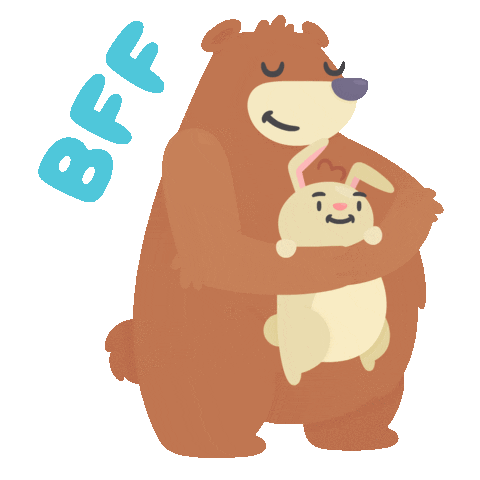 best friends love Sticker by Hopper