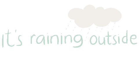 Rain Raining Sticker