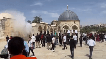 Tear Gas Used Amid Clashes at Al-Aqsa Mosque