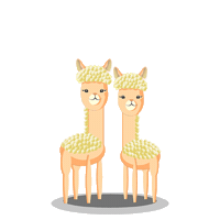 Llamas Love Sticker