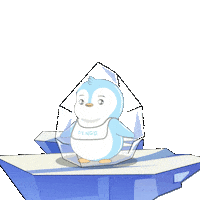 Sparkling Ice Cube Sticker by Pudgy Penguins