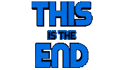 This Is The End Free Palestine Sticker by OpticalArtInc.