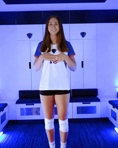 Depaul University Volleyball GIF by DePaul Blue Demons