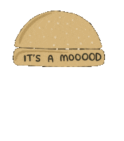 molabocha food mood hungry burger Sticker