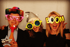 tomfoolerybooth fun birthday photobooth props GIF