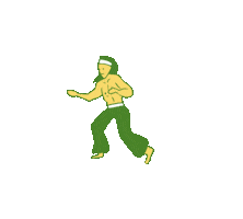 Martial Arts Dance Sticker