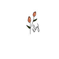 I Love You Flowers Sticker