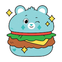 Hungry Burger Sticker by Care Bear Stare!