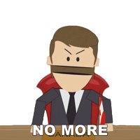 No More Sticker by South Park