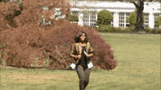 michelle obama running GIF