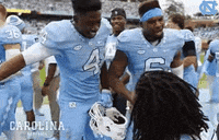 high five carolina football GIF by UNC Tar Heels