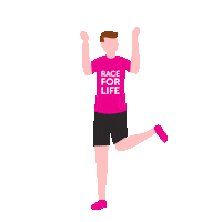 cancer research running Sticker by Cancer Research UK Race for Life