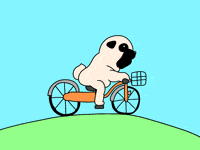 Dog Cycling GIF by ShibuichiWaika